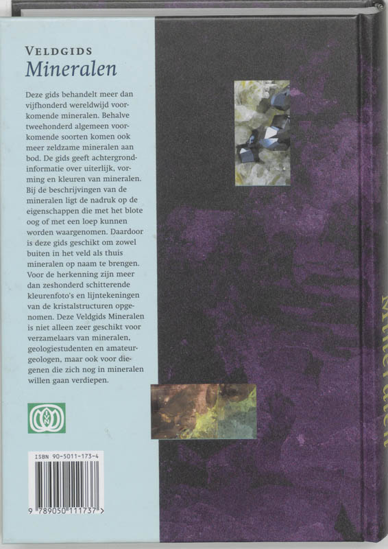 Achterkant van Veldgids Mineralen