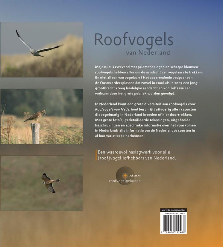 Achterkant van Roofvogels van Nederland