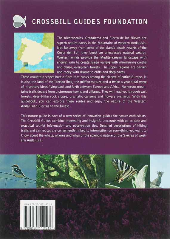 Achterkant van The nature guide to the Andalusian Sierras