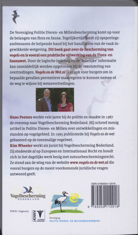 Achterkant van Vogels en de wet.nl
