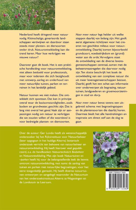 Achterkant van Naar meer natuur