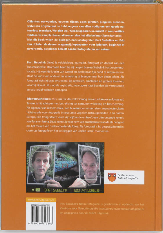 Achterkant van Handboek natuurfotografie