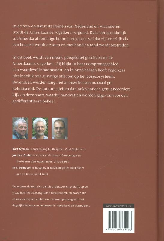 Achterkant van Amerikaanse vogelkers