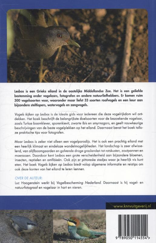 Achterkant van Vogels kijken op Lesbos
