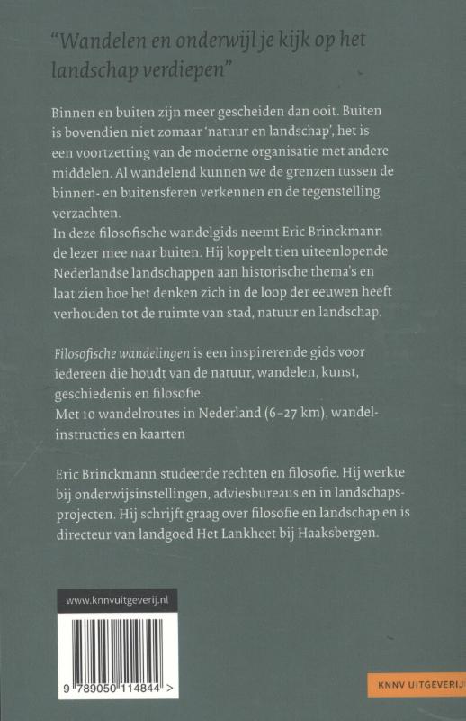 Achterkant van Filosofische wandelingen
