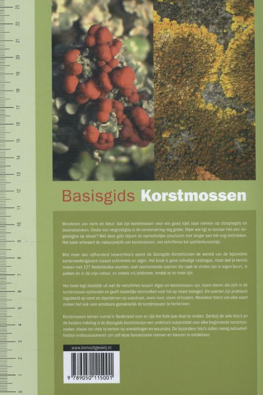 Achterkant van Basisgids korstmossen