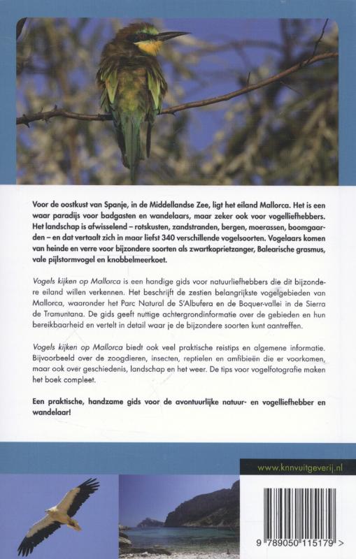 Achterkant van Vogels kijken op Mallorca