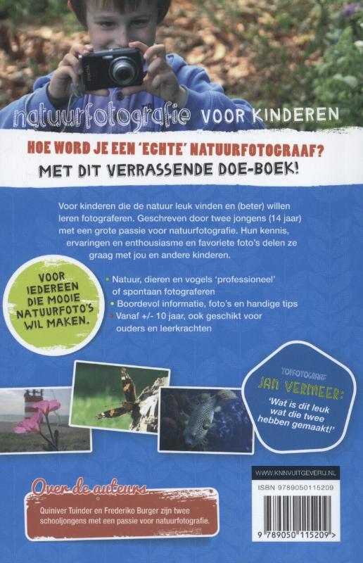 Achterkant van Natuurfotografie voor kinderen