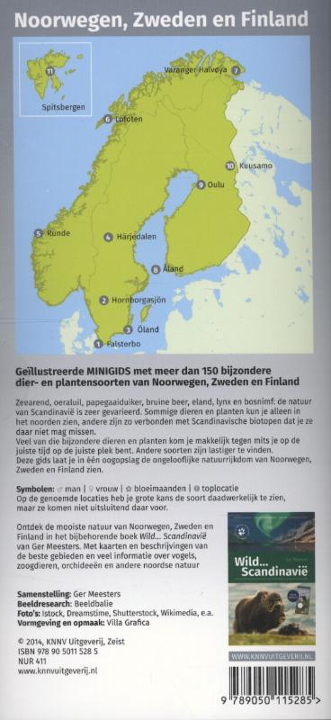 Achterkant van Minigids dieren en planten van Scandinavie