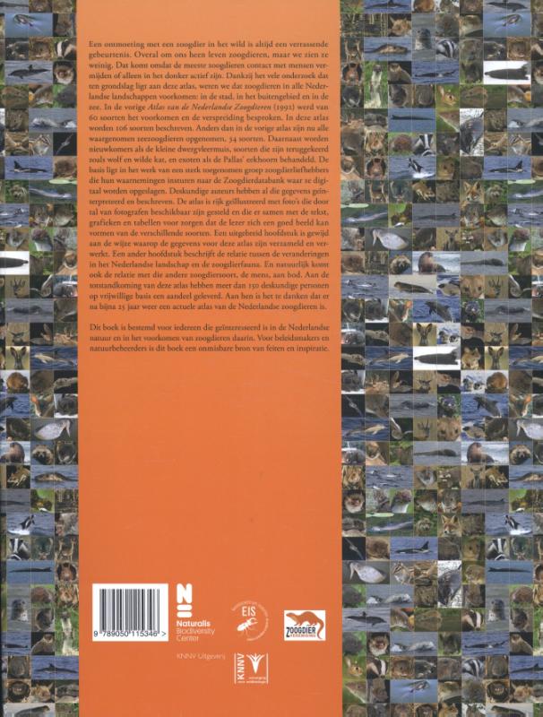 Achterkant van Atlas van de Nederlandse zoogdieren