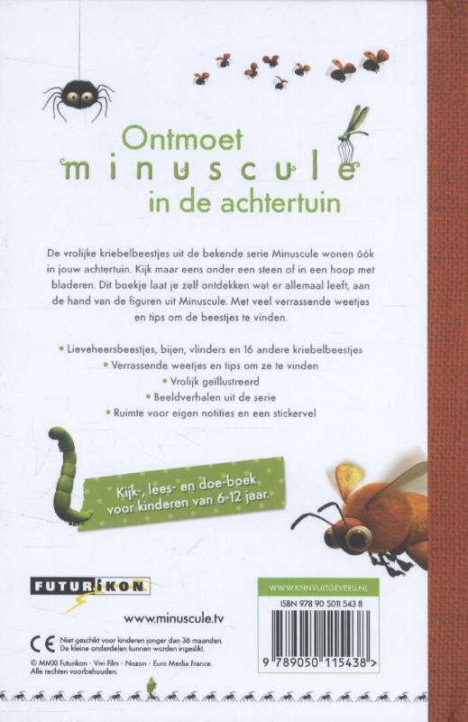 Achterkant van Ontmoet minuscule in de achtertuin