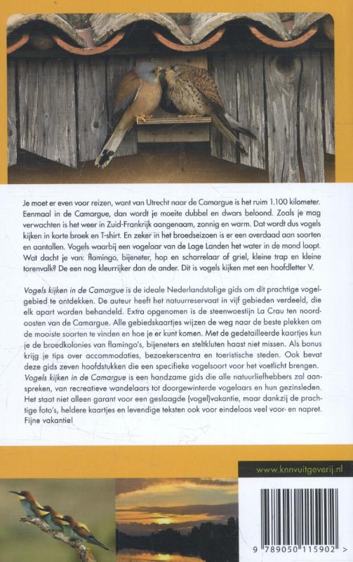 Achterkant van Vogels kijken in de Camargue en de Crau