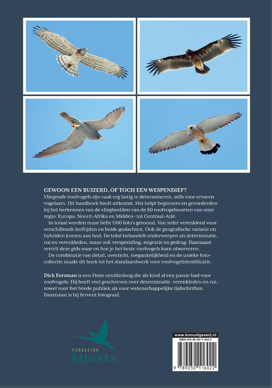 Achterkant van Roofvogels van Europa, Noord Afrika en het Midden-Oosten