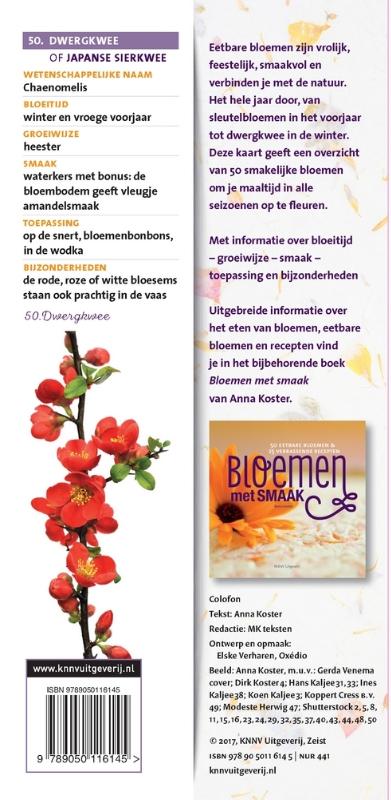 Achterkant van Eetbare bloemen