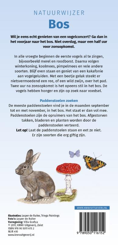 Achterkant van Natuurwijzer Bos