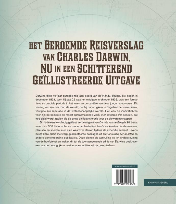 Achterkant van De reis van de Beagle
