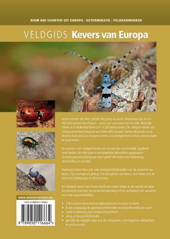 Achterkant van Veldgids Kevers van Europa