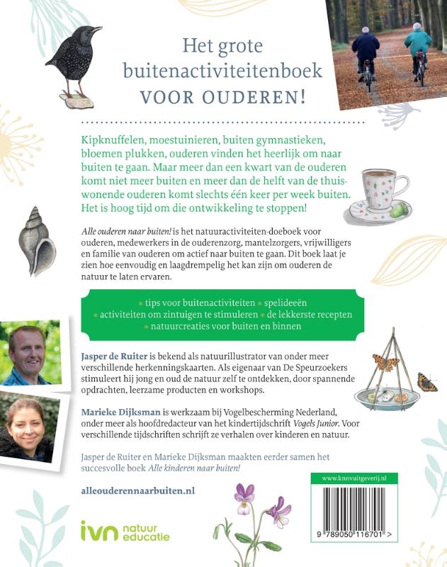 Achterkant van Alle ouderen naar buiten
