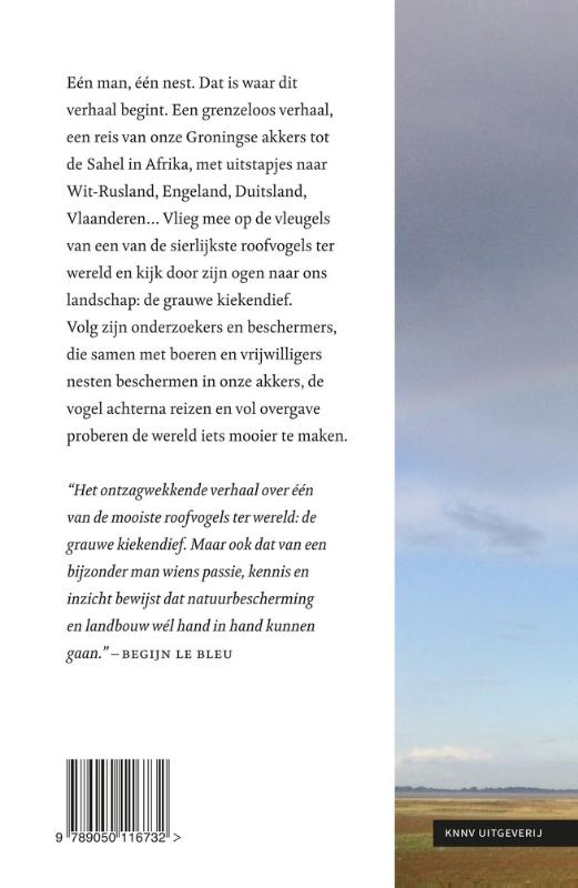 Achterkant van De man op de dijk