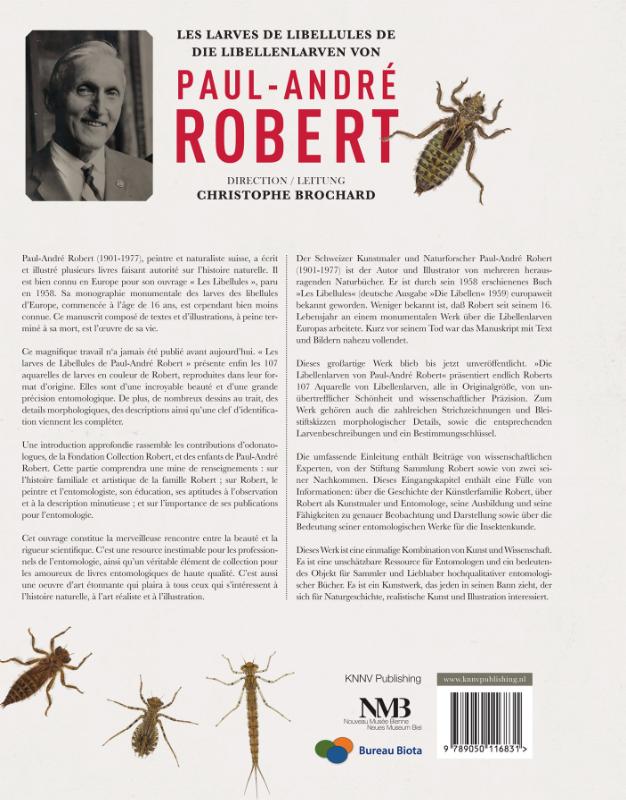 Achterkant van Les larves de libellules de Die Libellenlarven von Paul-André Robert