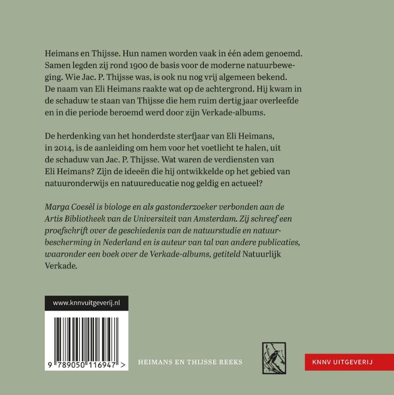 Achterkant van Eli Heimans