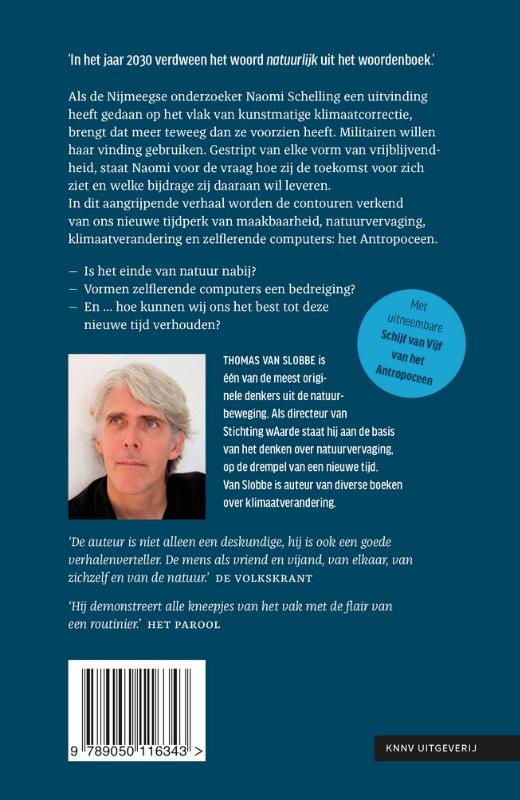 Achterkant van Handvest Antropoceen