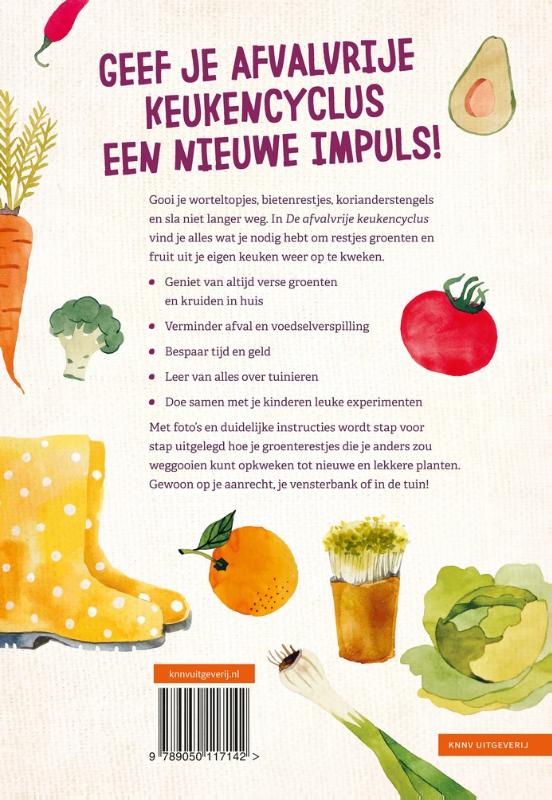 Achterkant van De afvalvrije keukencyclus