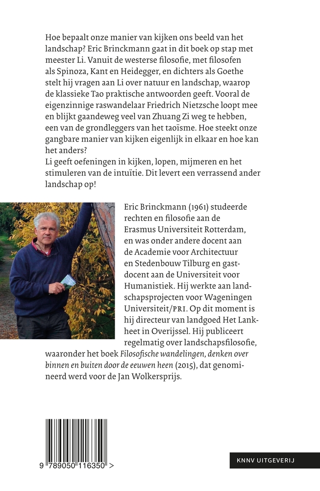Achterkant van Wandelen met meester Li