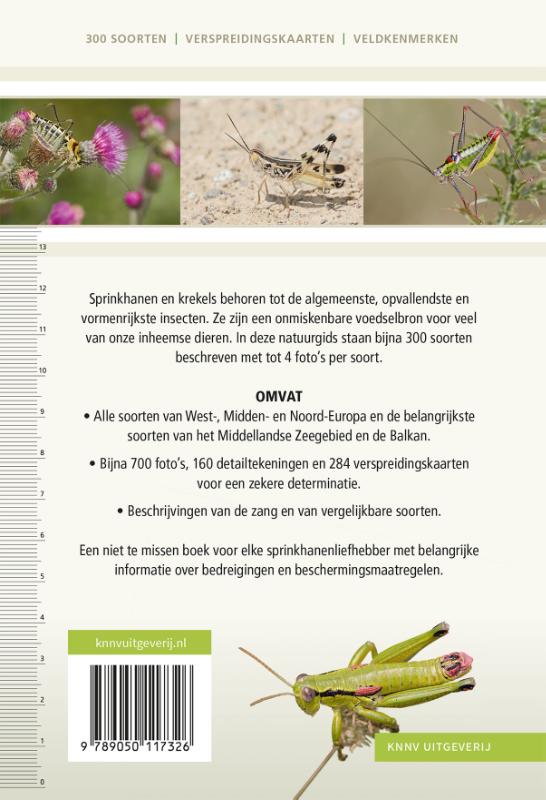 Achterkant van Veldgids Sprinkhanen en krekels van Europa