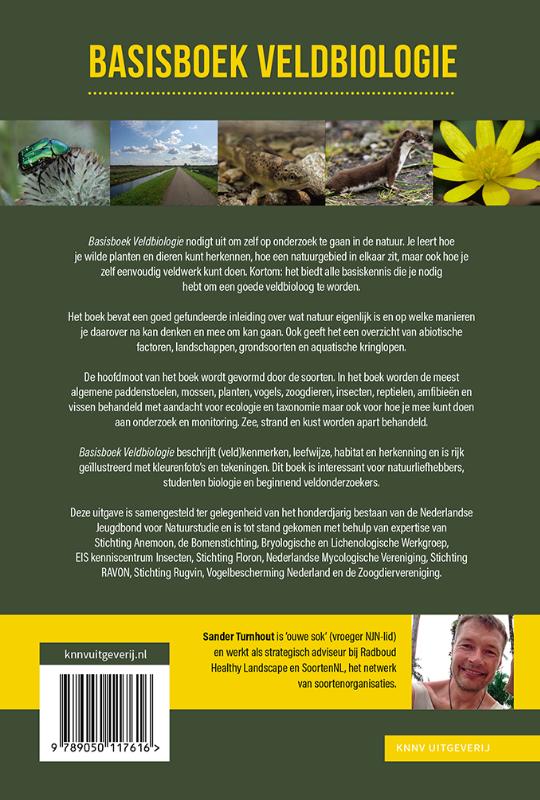 Achterkant van Basisboek Veldbiologie