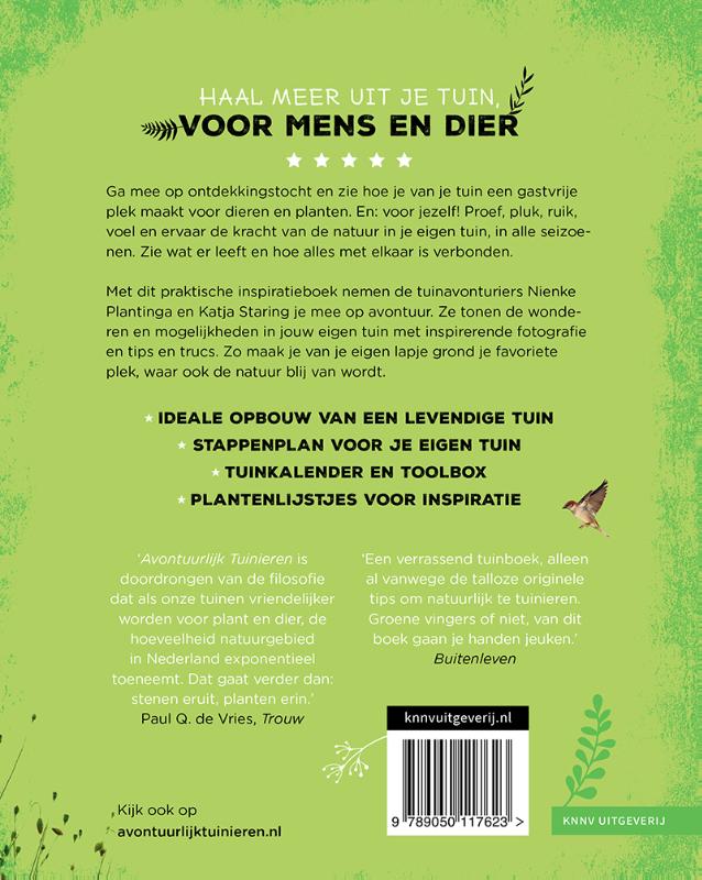 Achterkant van Avontuurlijk tuinieren