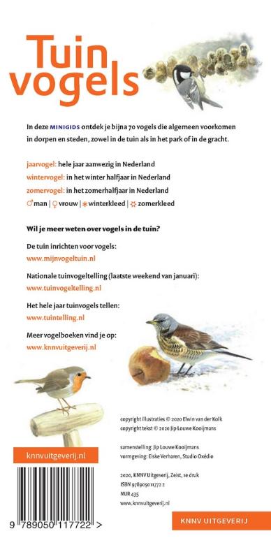 Achterkant van Set Minigids Tuinvogels
