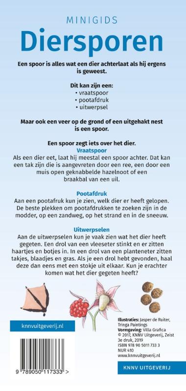Achterkant van Diersporen set 3 ex