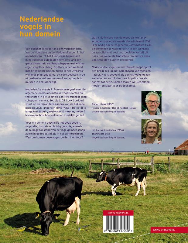 Achterkant van Nederlandse vogels in hun domein