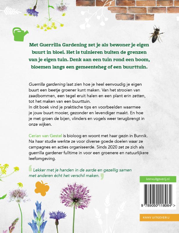 Achterkant van Guerrilla Gardening