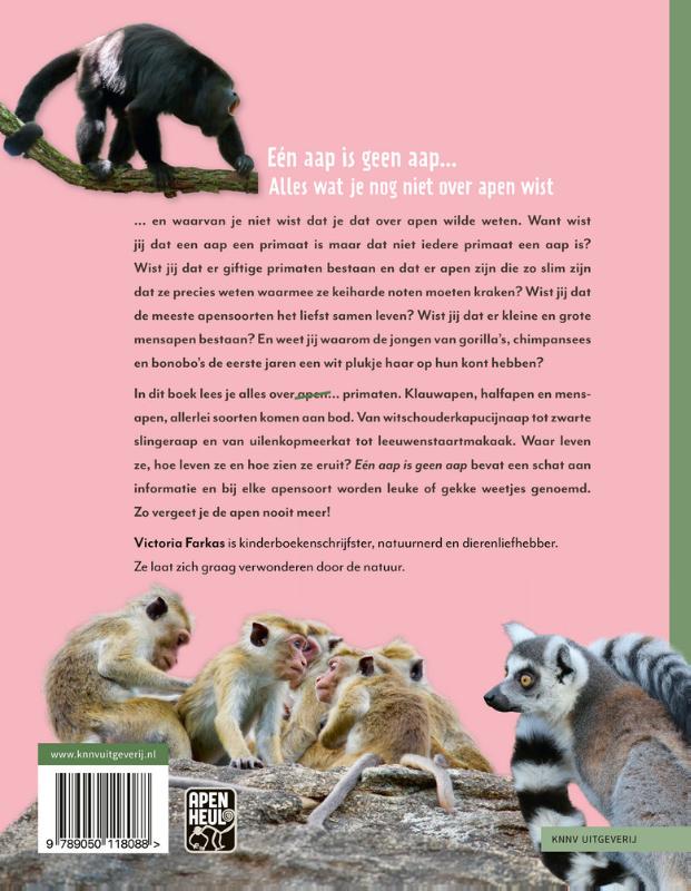 Achterkant van Eén aap is geen aap