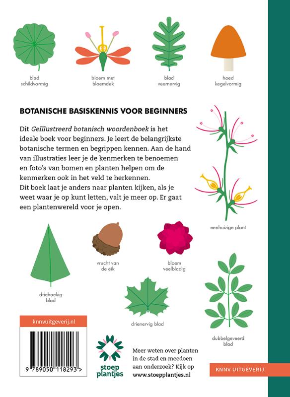Achterkant van Geïllustreerd botanisch woordenboek