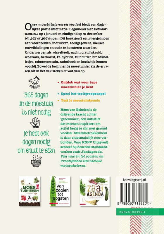 Achterkant van Over moestuinieren en voedsel
