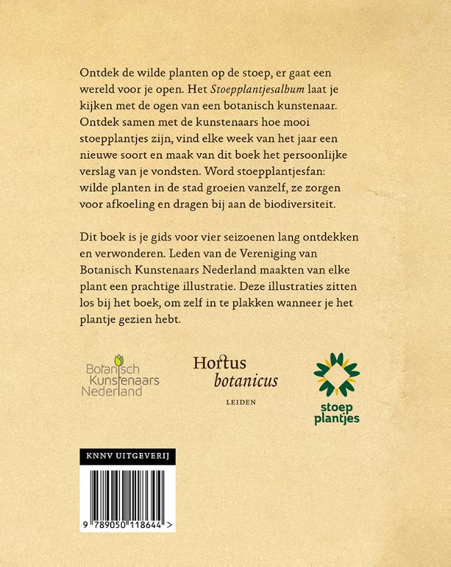 Achterkant van Stoepplantjesalbum