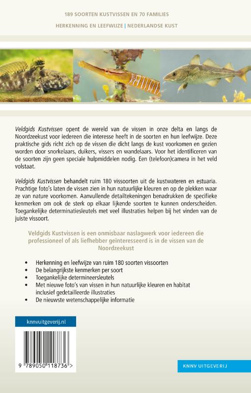 Achterkant van Veldgids Kustvissen