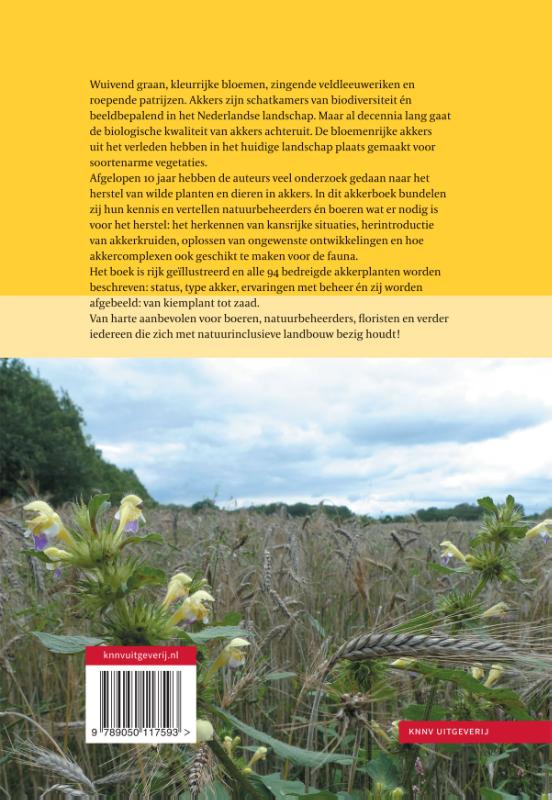 Achterkant van Het akkerboek