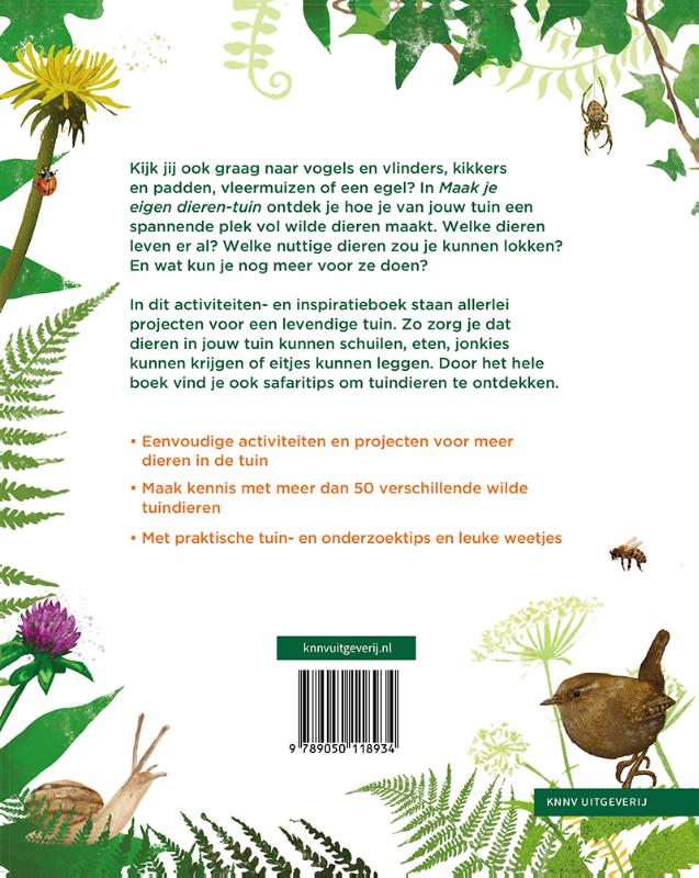 Achterkant van Maak je eigen dierentuin