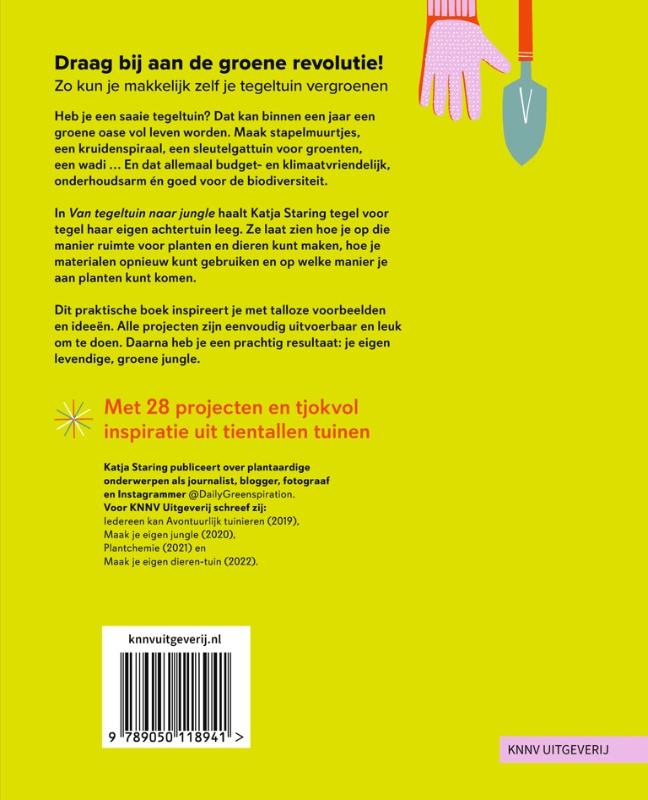 Achterkant van Van tegeltuin naar jungle