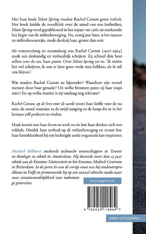 Achterkant van Rachel Carson, op de bres voor de aarde