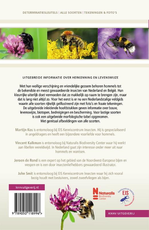 Achterkant van Veldgids Hommels