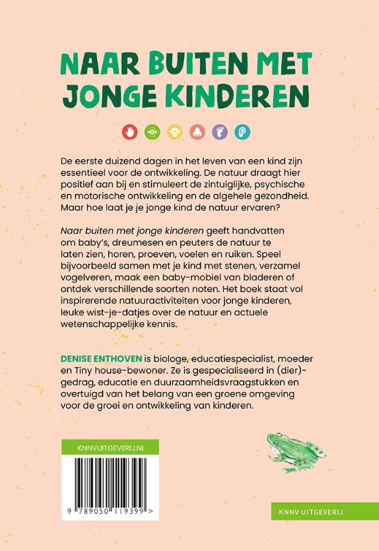 Achterkant van Naar buiten met jonge kinderen