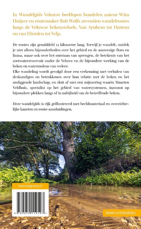 Achterkant van Wandelgids Veluwse beeklopen
