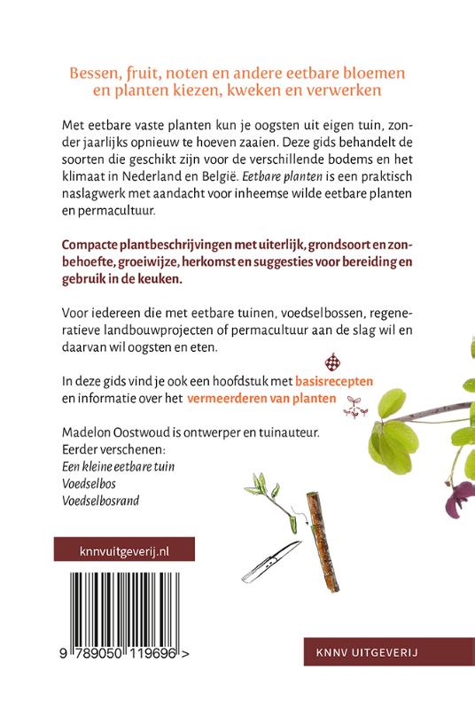 Achterkant van Eetbare planten