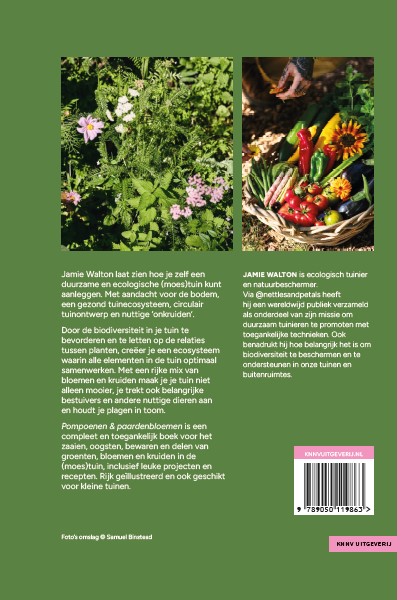 Achterkant van Pompoenen & paardenbloemen