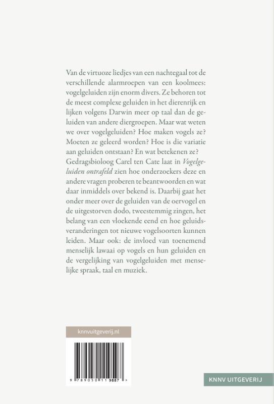 Achterkant van Vogelgeluiden ontrafeld